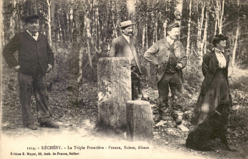 CPA Réchésy Les 3 frontières