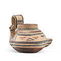 A rare painted pottery '<b>bird</b>' vessel, Neolithic period