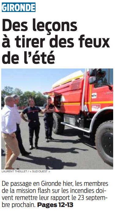 2022 09 07 SO Gironde Des leçons à tirer des feux de l'été