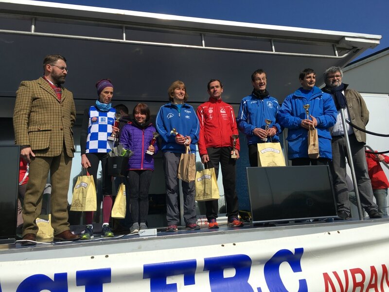 Athletic Club Avranches podium course 2016 10km vétérans