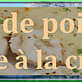 Filet de <b>poisson</b> sauce crème forestière avec riz sauce aigre-douce