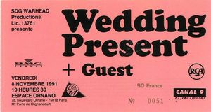 1991_11_The_Wedding_Present_Espace_Ornano_Billet