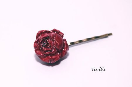 barrette fleur rose copy
