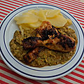 Pilons de poulet à la sauce teriyaki et au platamole