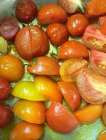 Dernières tomates confites au beurre salé