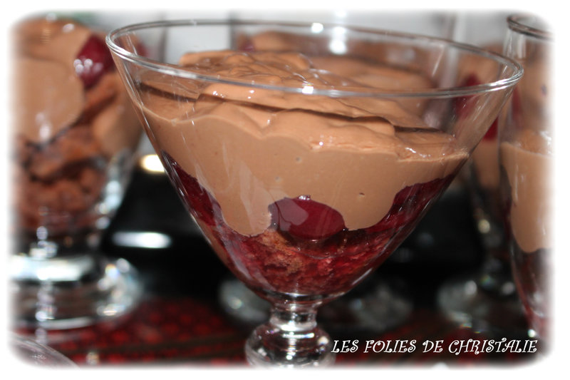 Trifle chocolat cerises 4