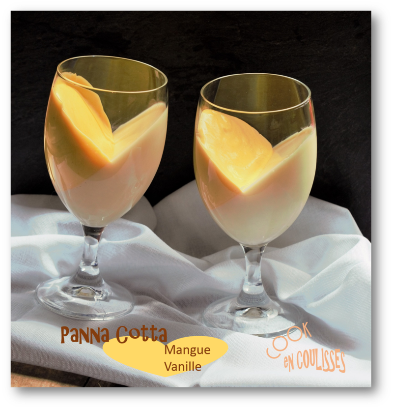 panna cotta mangue vanille