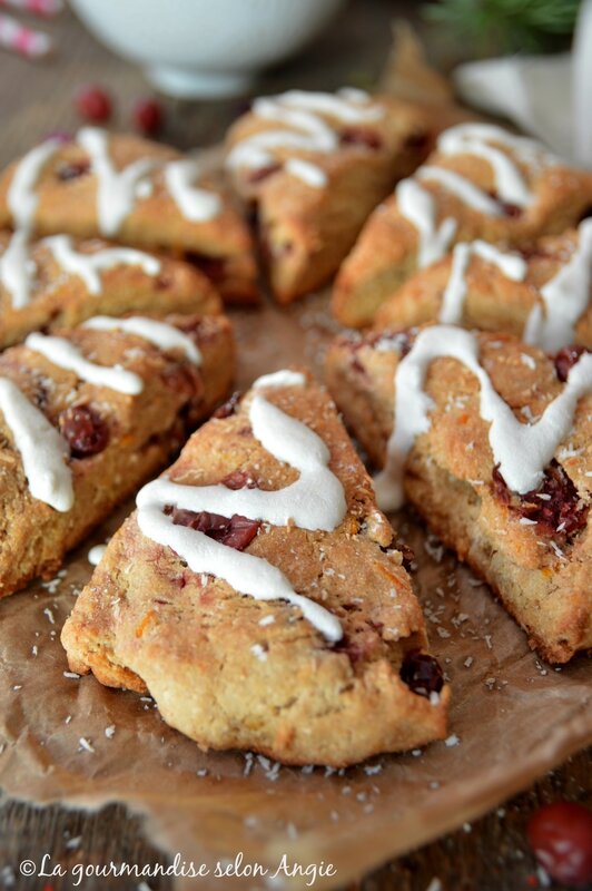 scones vegan cranberries coco orange noël 1