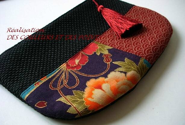 TROUSSE TISSUS JAPONAIS POMPON ROUGE DETAILS BIS