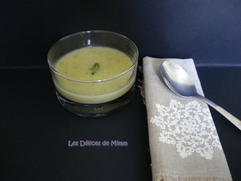 Velouté de concombre à la menthe