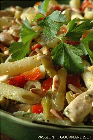 Salade_penne__poulet__poivron__olive_3