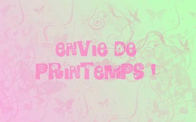 envie de printemps