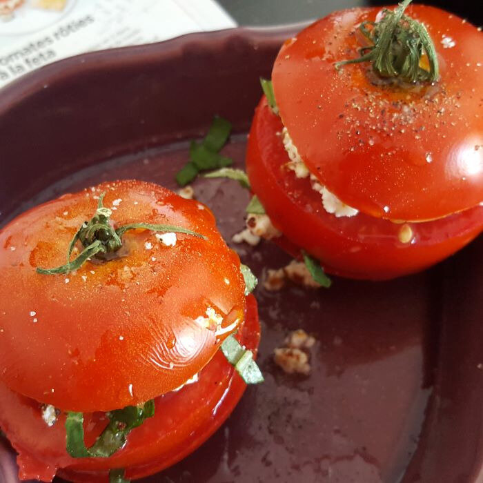 tomates rôties à la feta;;