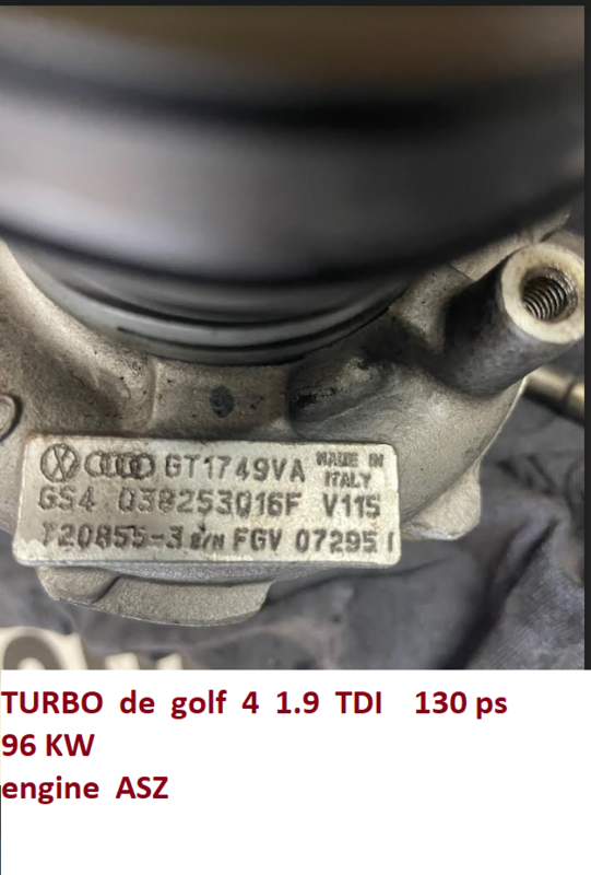 turbo golf 4 tdi 130 ASZ