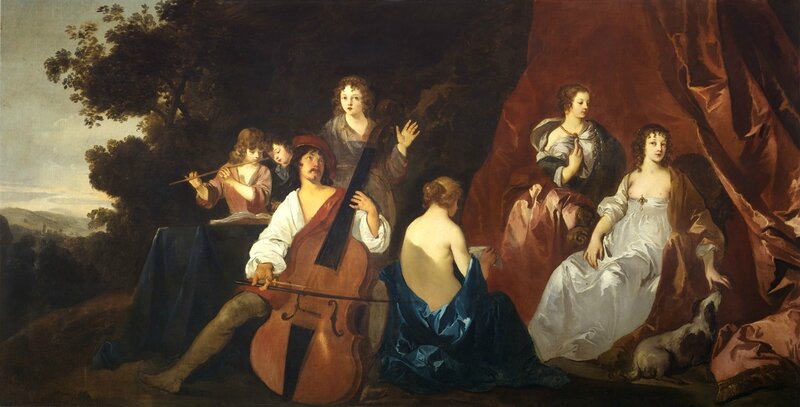 Peinture Violone par Sir Peter Lely