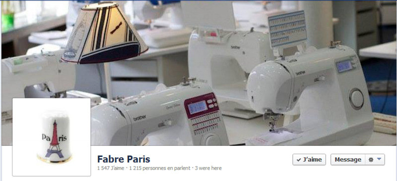 COUDRE PARIS - PAGE FACEBOOK