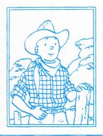 Tintin cow-boy