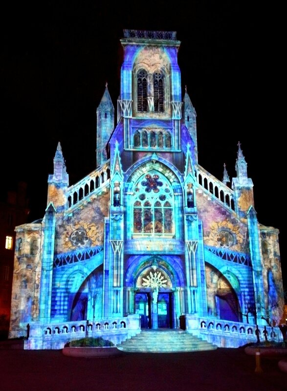 Biarritz, Biarritz en lumières 2016, église Sainte Eugénie, révélations