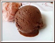 0120s - sorbet au chocolat noir