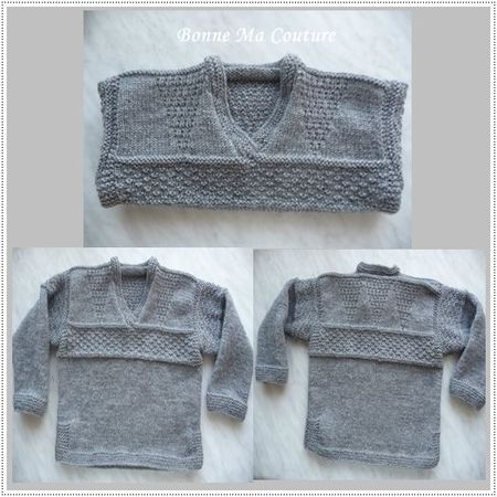 pull gris Louis