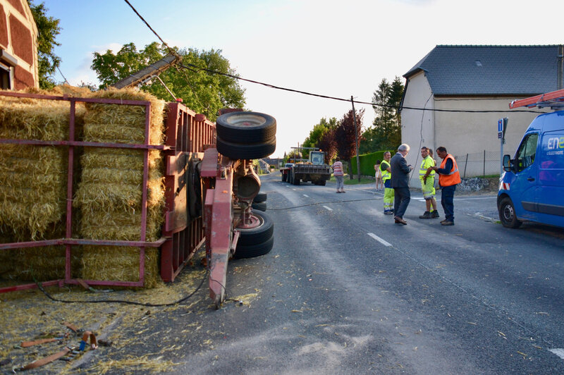 CHAUDRON 2018 REMORQUE PAILLE COUCHÉE