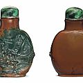 A carved jasper snuff bottle, <b>1780</b>-1850