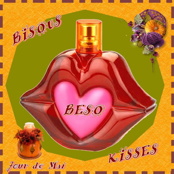 Bisous flacon de parfum orange 23102022