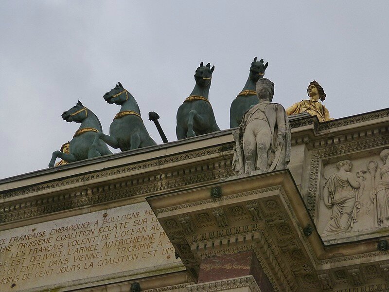 les chevaux de l'arche tuileries