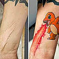Epaule Tattoo n°09 - La Cicatrice