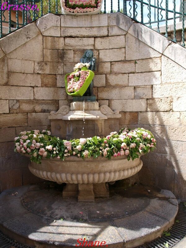 le 11 mai 2014 la fontaine du Thouron Grasse fleuri