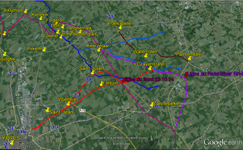 carte s'gravenstafel itineraire