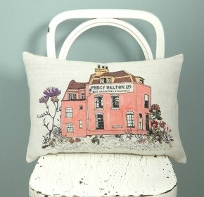 Sian-Zeng_Percy-Dalton_Cushion_Pink_Floral_Homeware_Chair_Quirky_Illustration-290x280