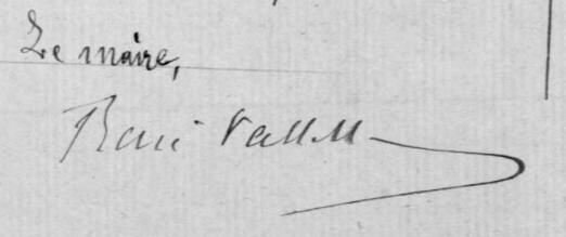 René Victorin maire signature Z