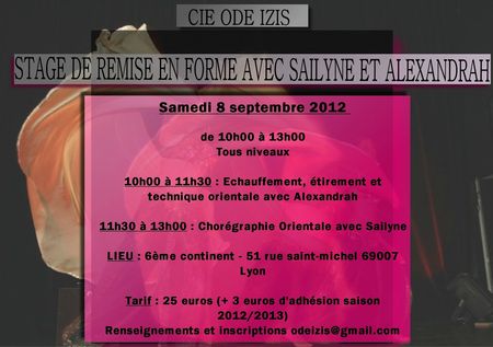 stage remise en forme 8 sept 2012