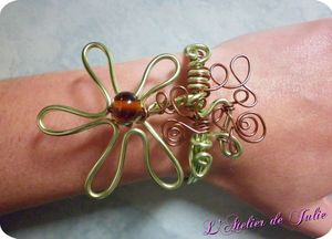parure bracelet flower