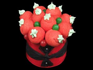 fraises guimauve gateau de bonbons