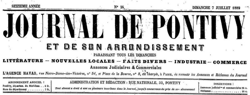 Presse Journal de Pontivy 1889_1