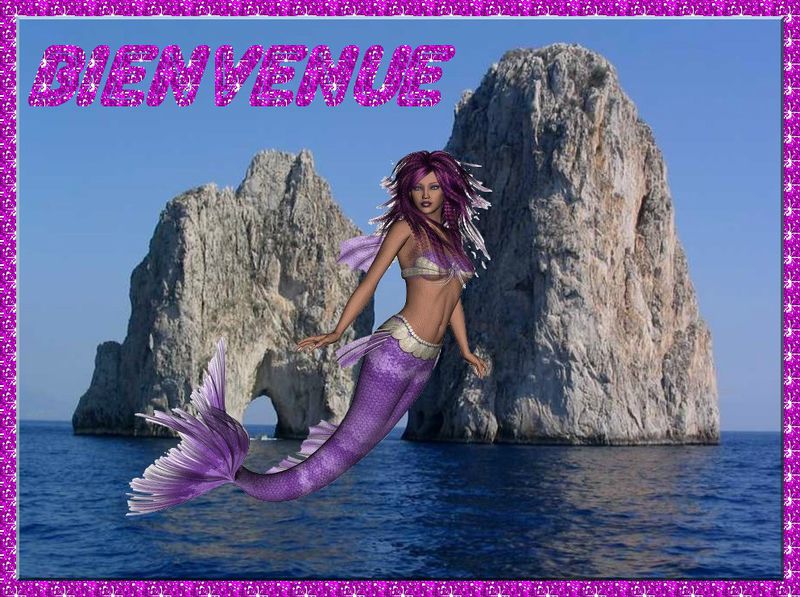 Sirene mauve Bienvenue