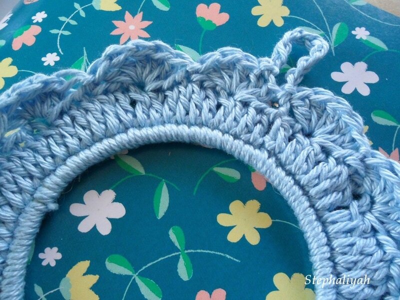 Cadre photo crochet - 3