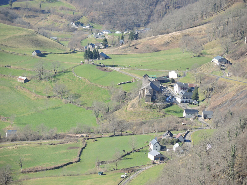 Sainte-Engrace, vue de la montée du col de la Pierre