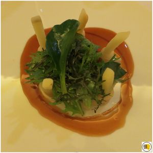 Râble de lapereau - légumes à la japonaise - pommes de terre au Chablis