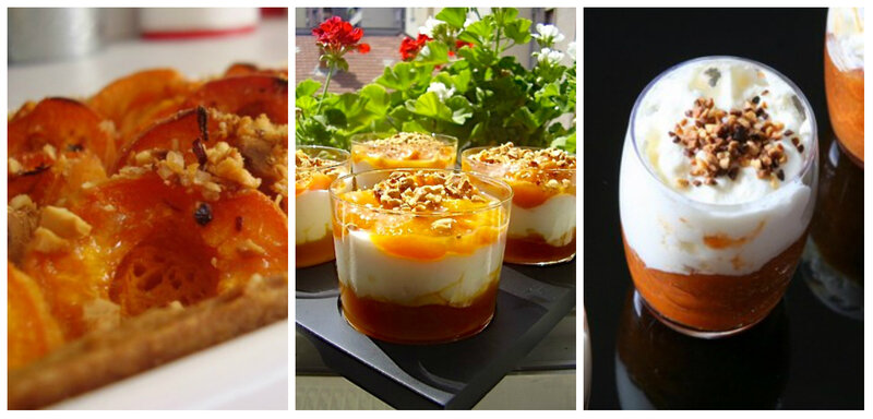 desserts aux abricots