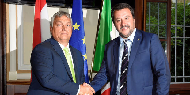 Viktor-Orban-rencontre-son-heros-Matteo-Salvini-et-attaque-Emmanuel-Macron