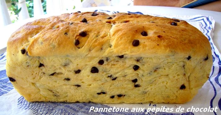 Pannetone aux pépites de chocolat