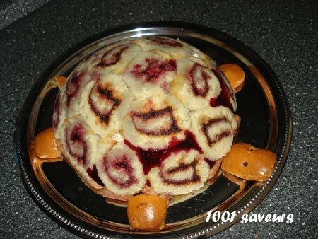 Tortue (ou bombe) aux cerises recettes Gertrude la tortue