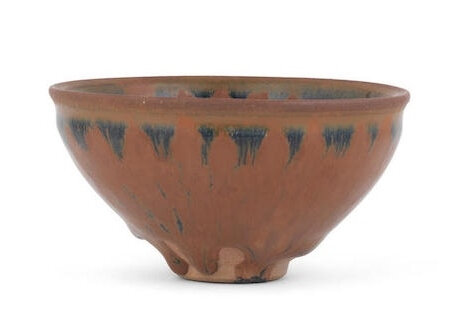 A russet-splashed black-glazed bowl, 12th-13th century