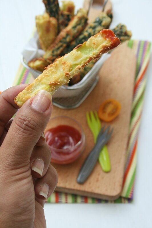 Frites de courgettes - passion culinaire 2