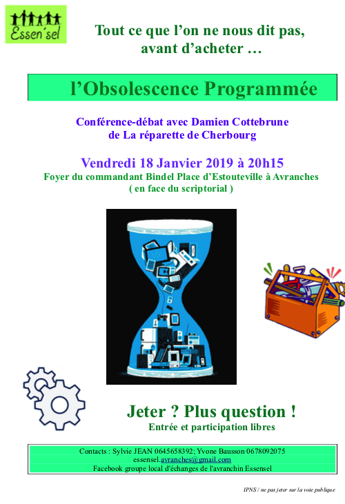 obsolescence programmée_réunion_conférence_Avranches_2019_essen'sel