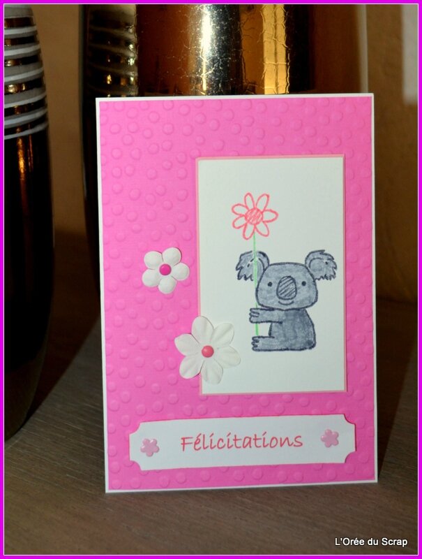 carte stampin up koala blogorel