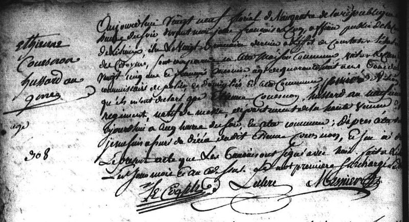 COUESNON E décès 1796